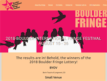 Tablet Screenshot of boulderfringe.com